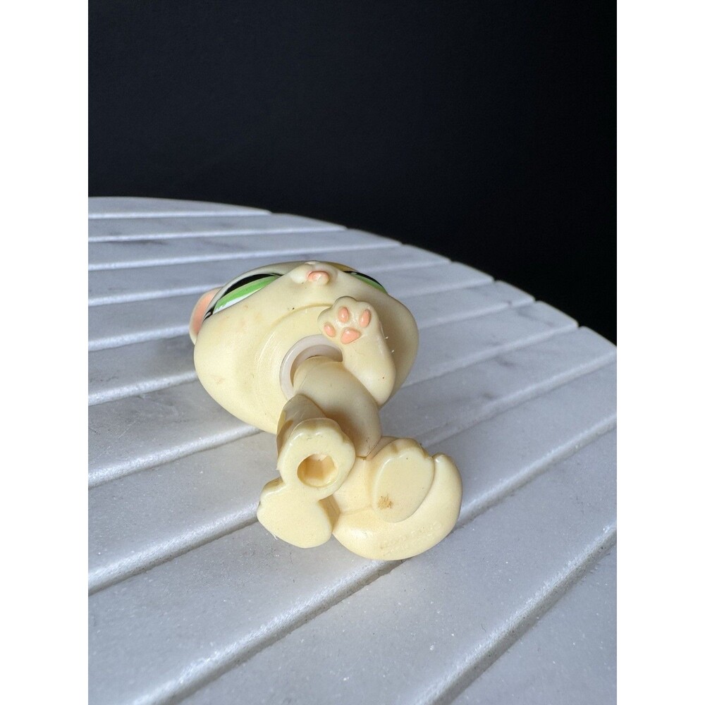 Littlest Pet Shop Authentic LPS Sassiest Cat #832 Cream Green Eyes 2008 Hasbro - Picture 8 of 8
